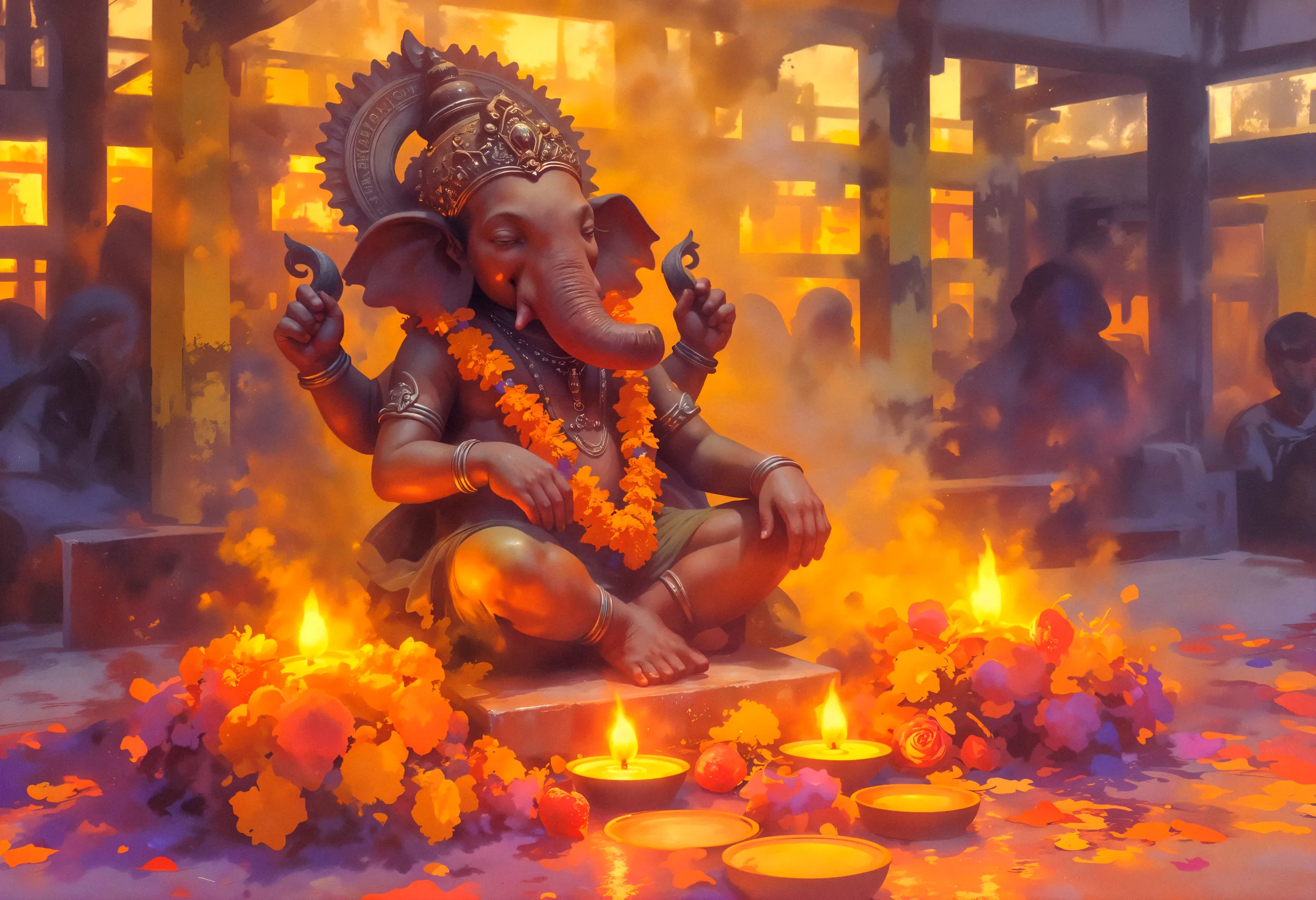 भगवान गणेश की आरती के लिए गणेश जी की devotional image