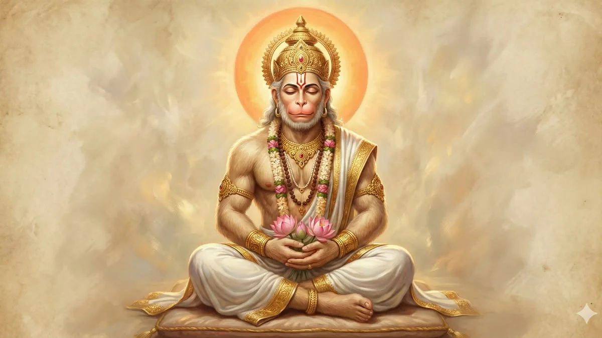 हनुमान जी बजरंगबली की आरती के लिए devotional image