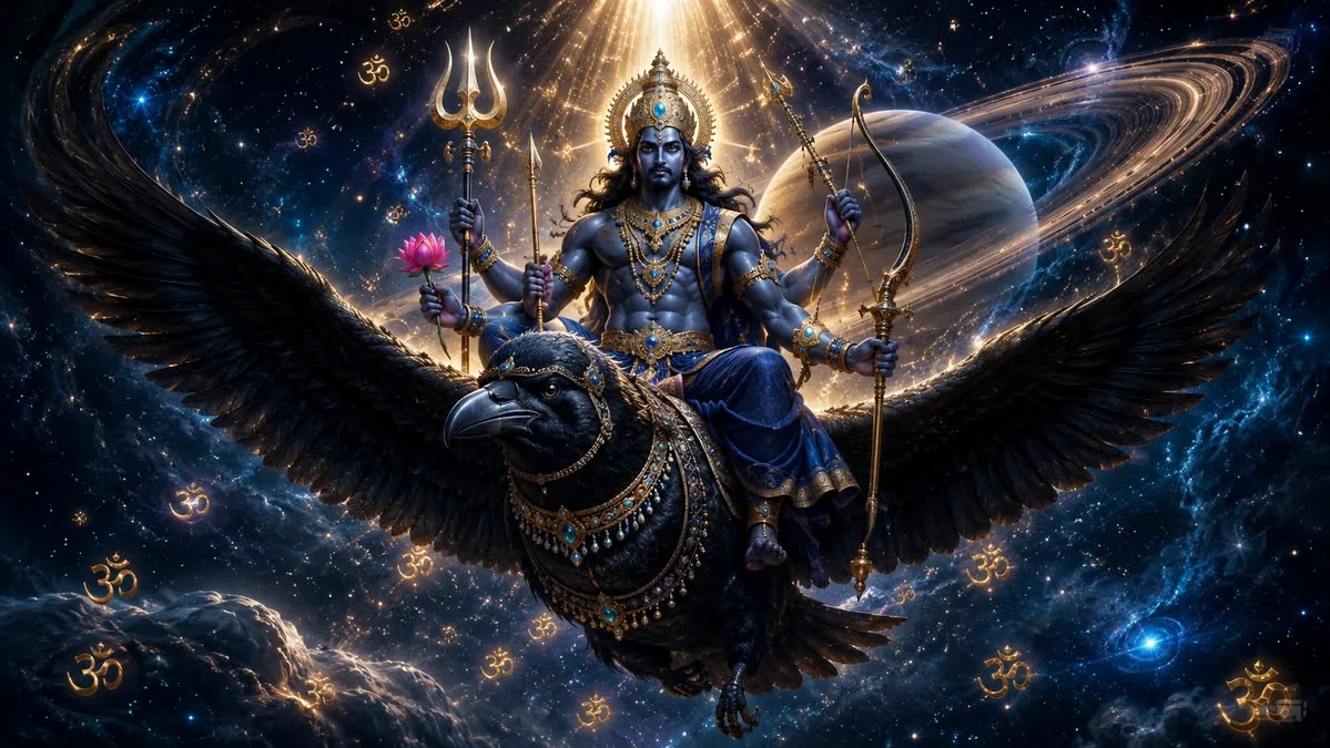 शनि देव की आरती के लिए devotional image